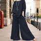 Women's Loose Casual Cotton Hemp Suit