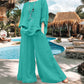 Women's Loose Casual Cotton Hemp Suit