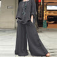 Women's Loose Casual Cotton Hemp Suit